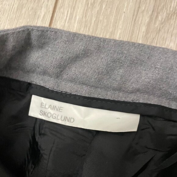 Elaine Skoglund Women's Bootcut Dress Pants Flat Front Gray - Picture 10 of 11